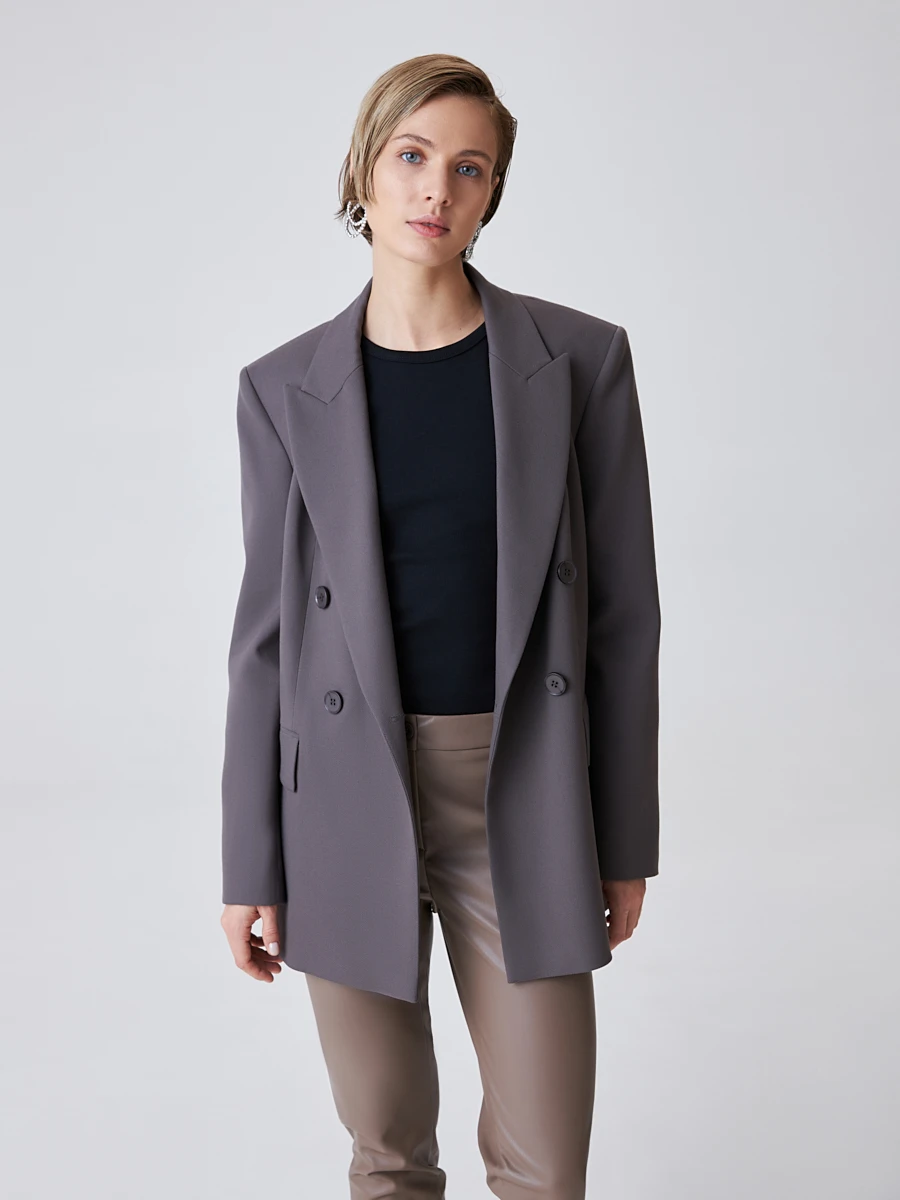 Двубортный oversize жакет