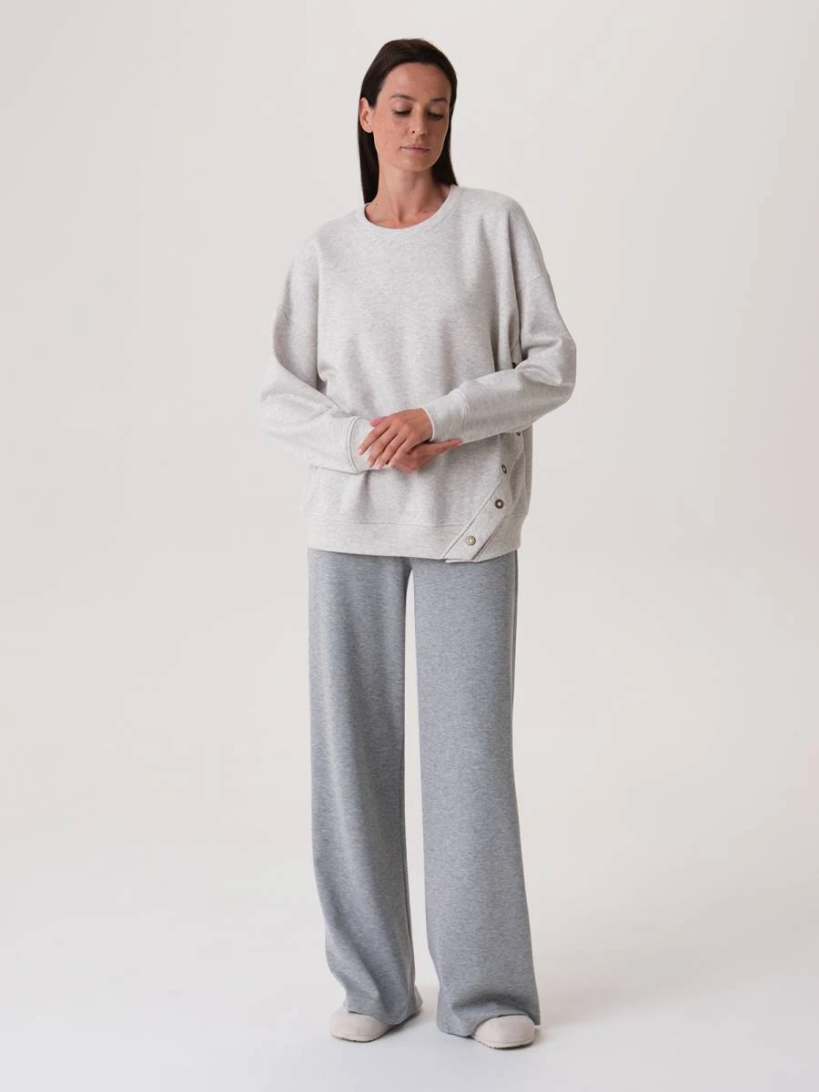Однотонный oversize свитшот